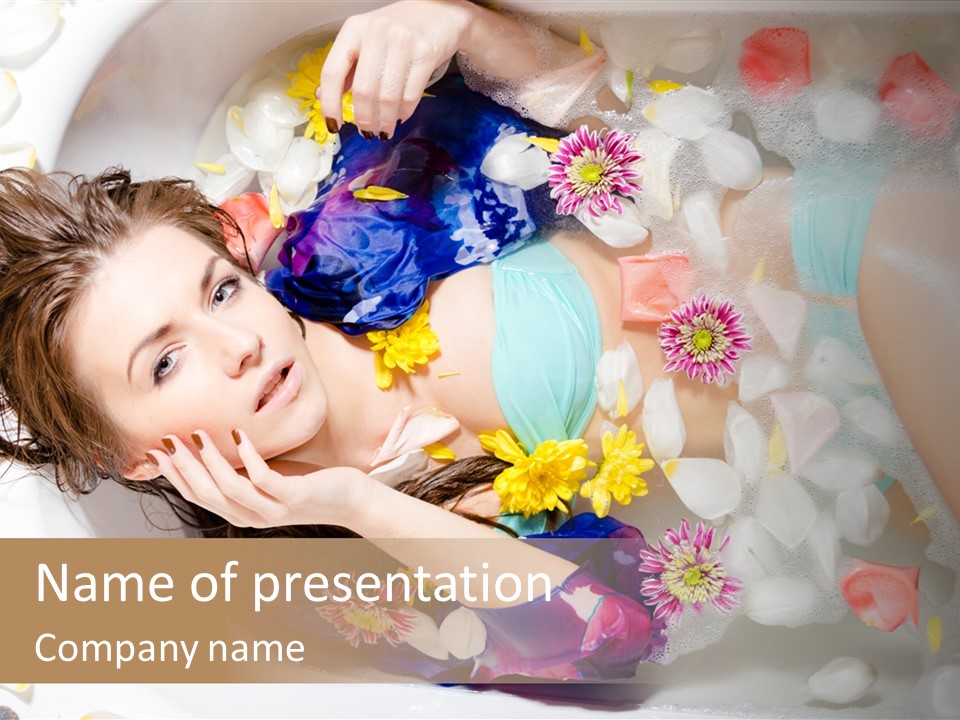 Bathroom White Bubble PowerPoint Template