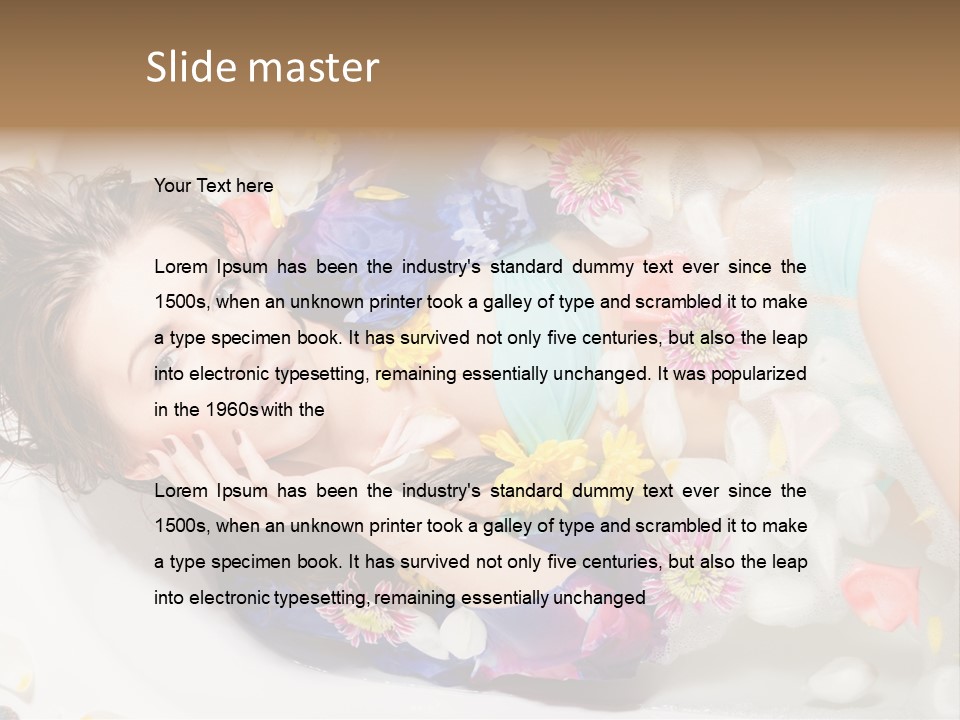 Bathroom White Bubble PowerPoint Template