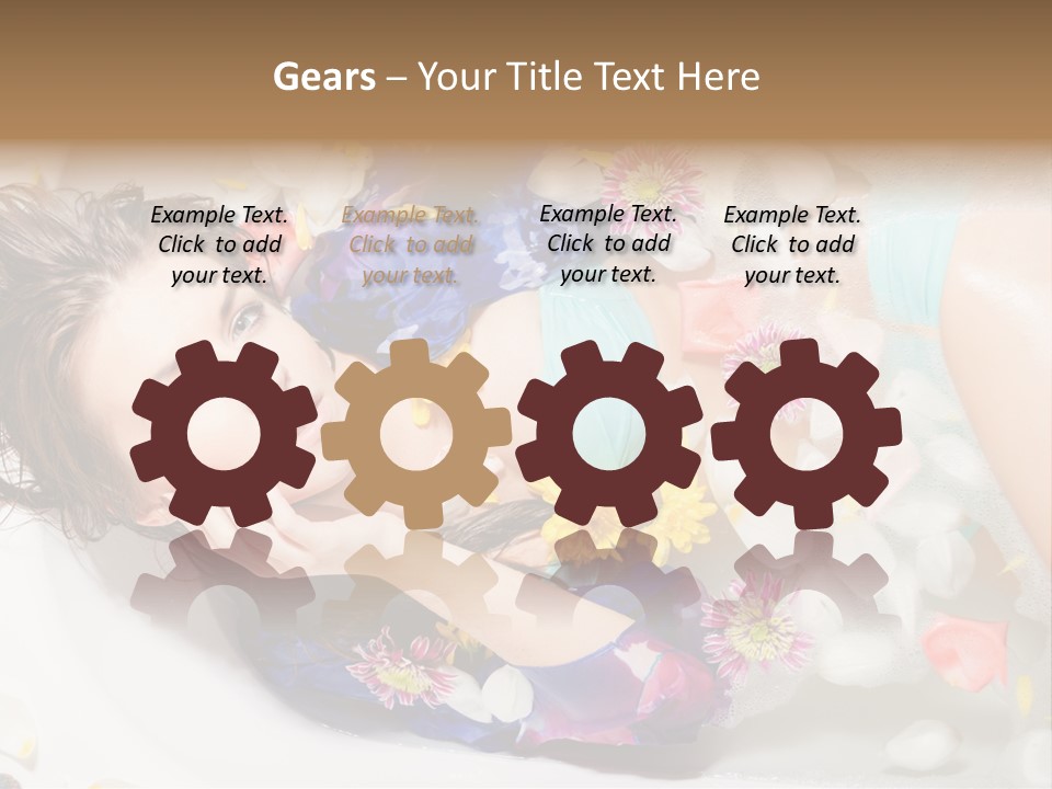 Bathroom White Bubble PowerPoint Template