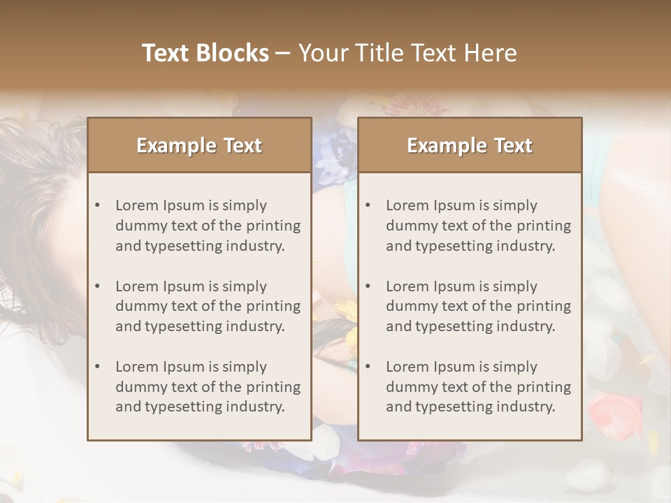 Bathroom White Bubble PowerPoint Template