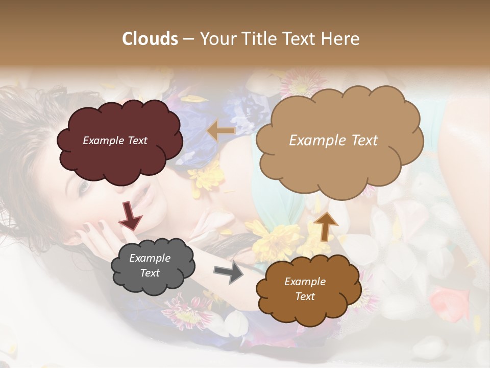 Bathroom White Bubble PowerPoint Template