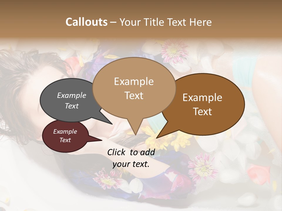 Bathroom White Bubble PowerPoint Template