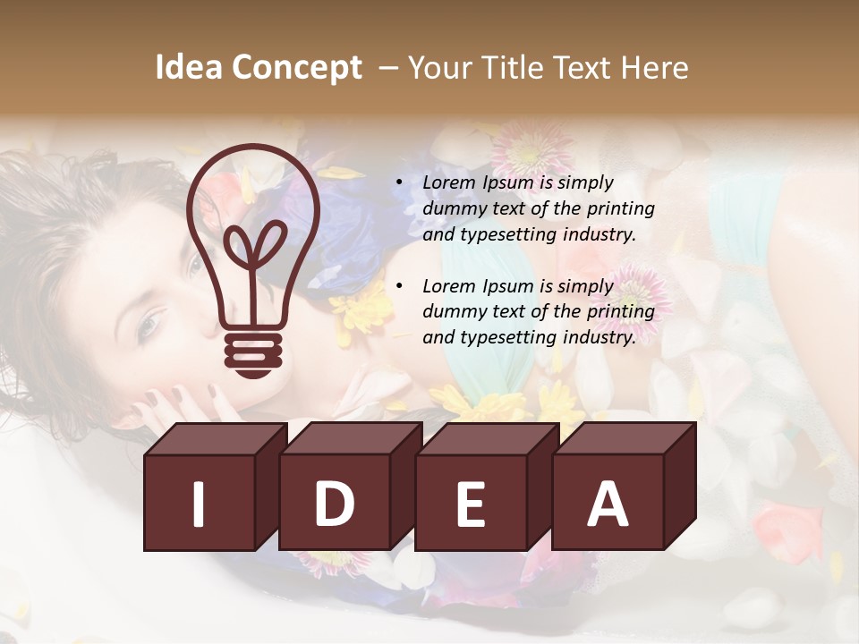 Bathroom White Bubble PowerPoint Template