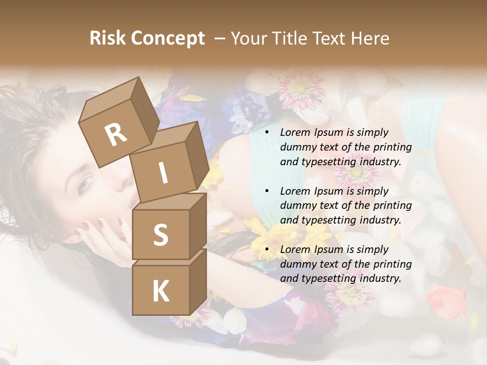 Bathroom White Bubble PowerPoint Template