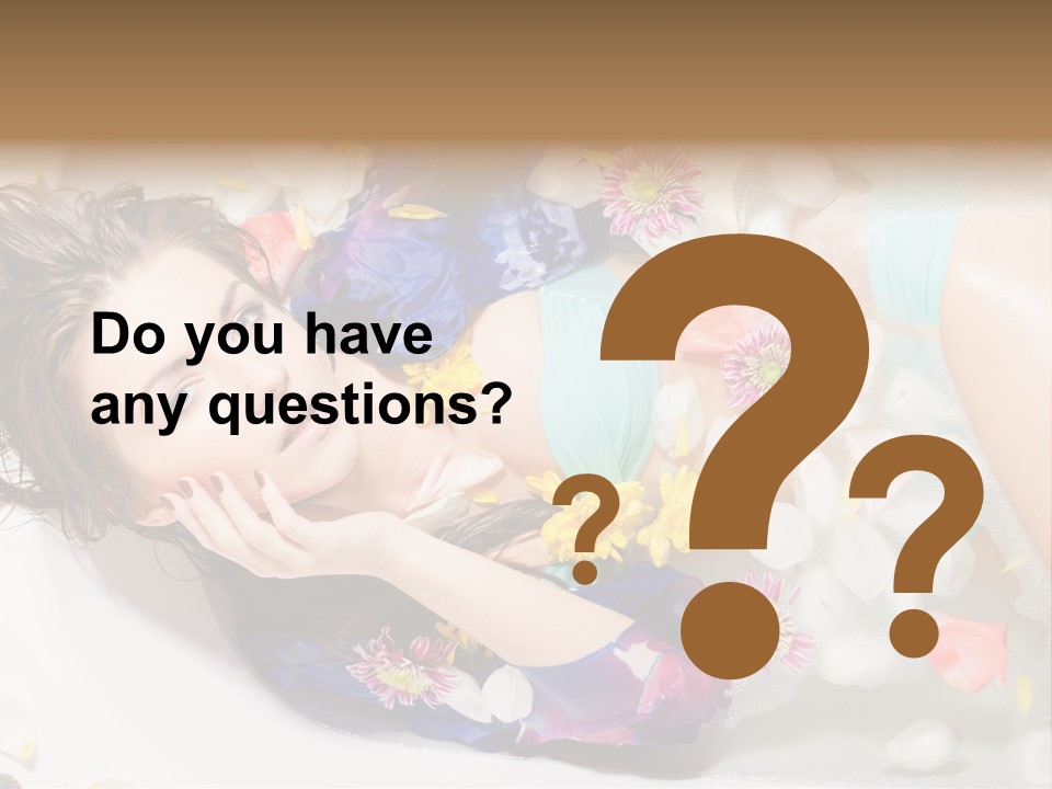 Bathroom White Bubble PowerPoint Template