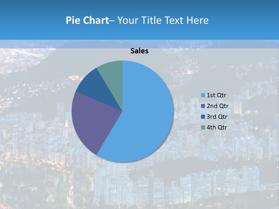 Mountain Sunset Downtown PowerPoint Template