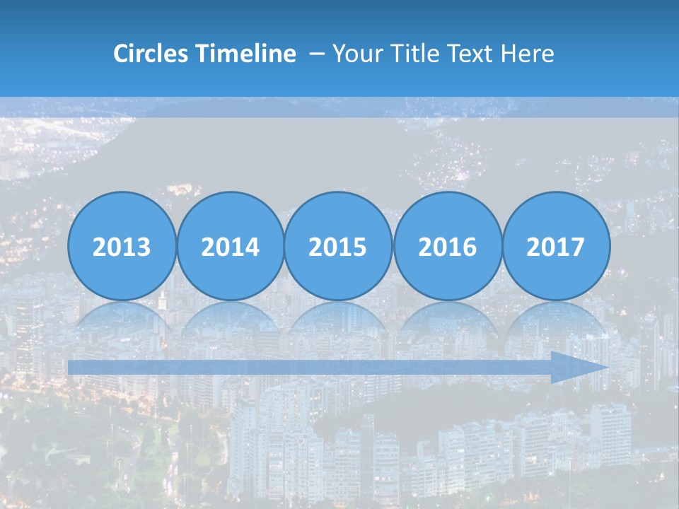 Mountain Sunset Downtown PowerPoint Template