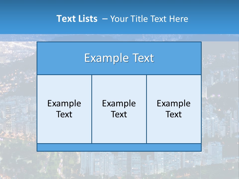 Mountain Sunset Downtown PowerPoint Template