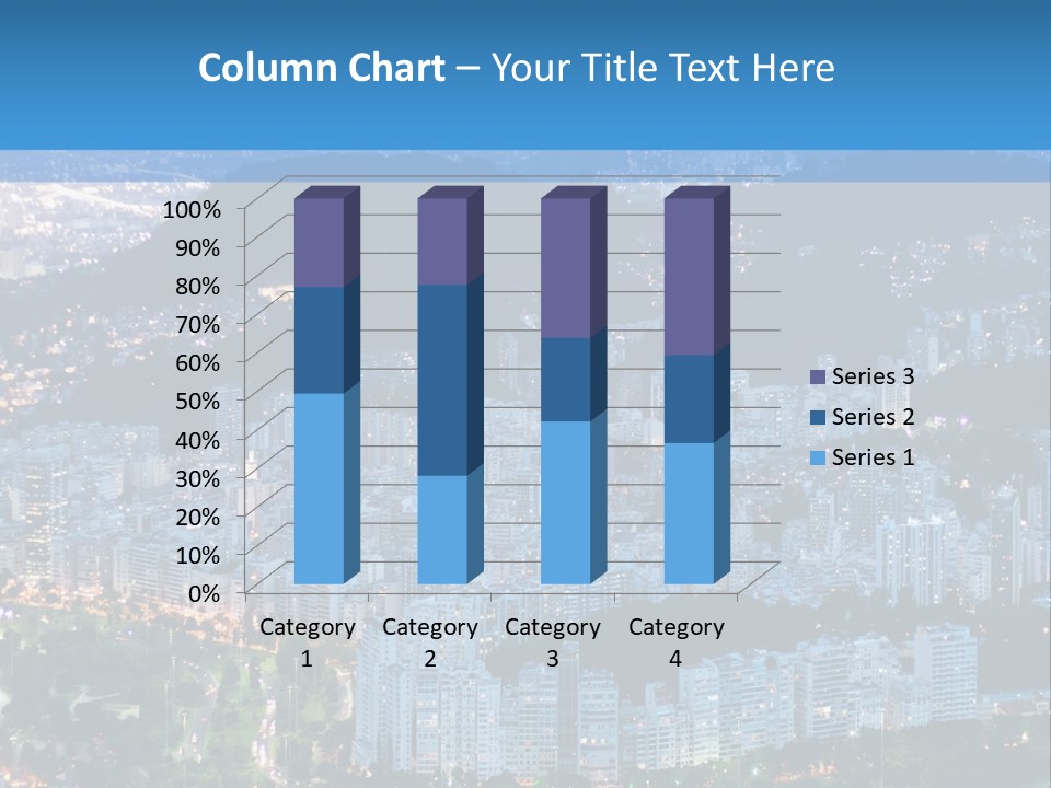 Mountain Sunset Downtown PowerPoint Template