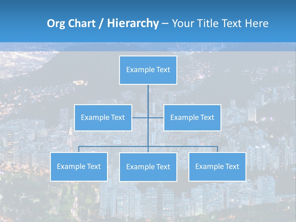Mountain Sunset Downtown PowerPoint Template