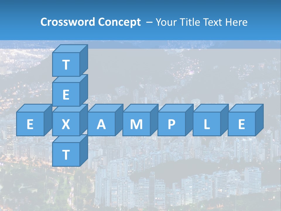 Mountain Sunset Downtown PowerPoint Template