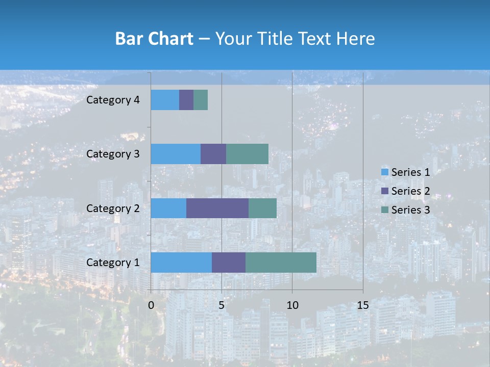 Mountain Sunset Downtown PowerPoint Template