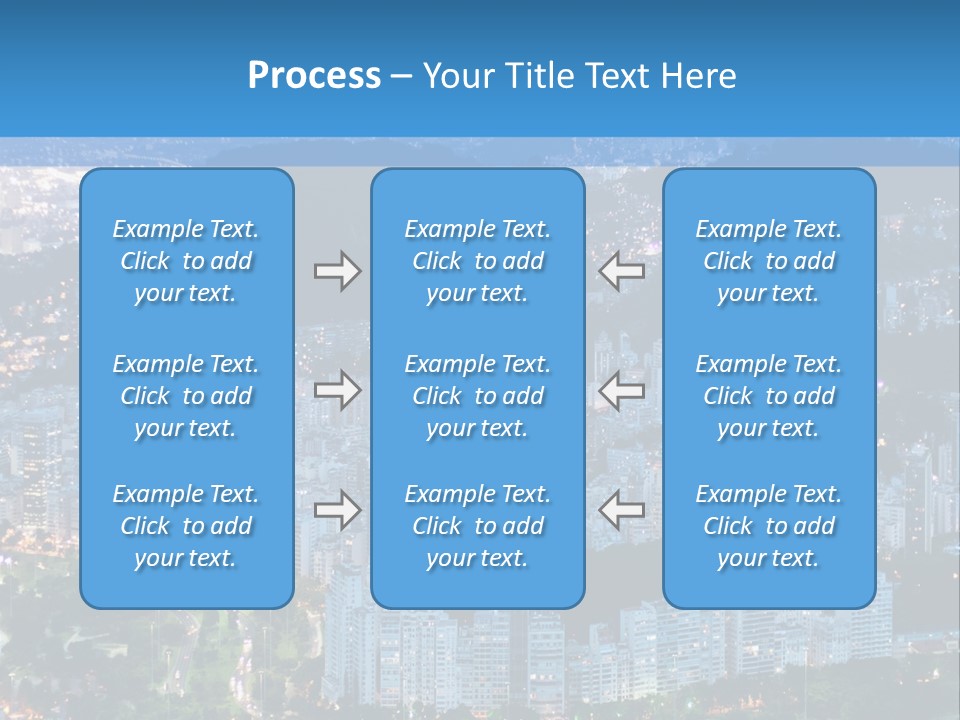 Mountain Sunset Downtown PowerPoint Template
