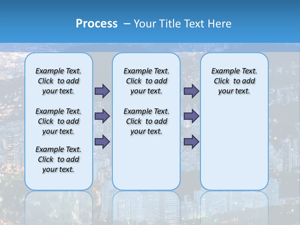 Mountain Sunset Downtown PowerPoint Template
