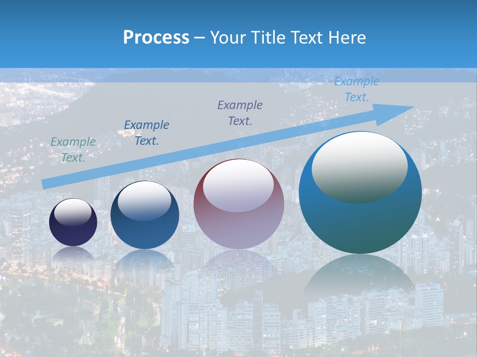 Mountain Sunset Downtown PowerPoint Template