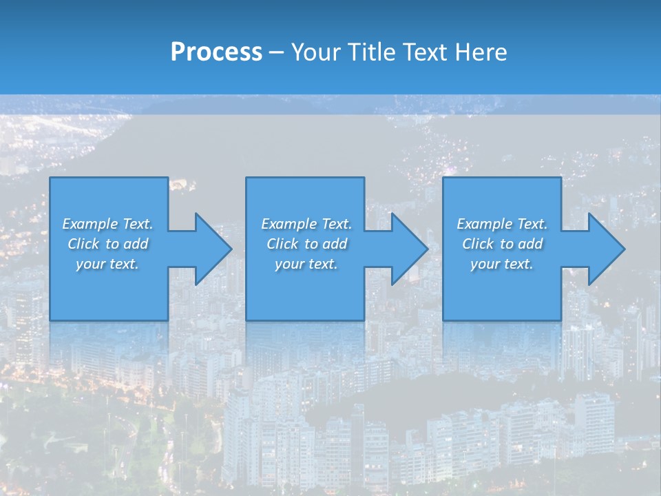 Mountain Sunset Downtown PowerPoint Template