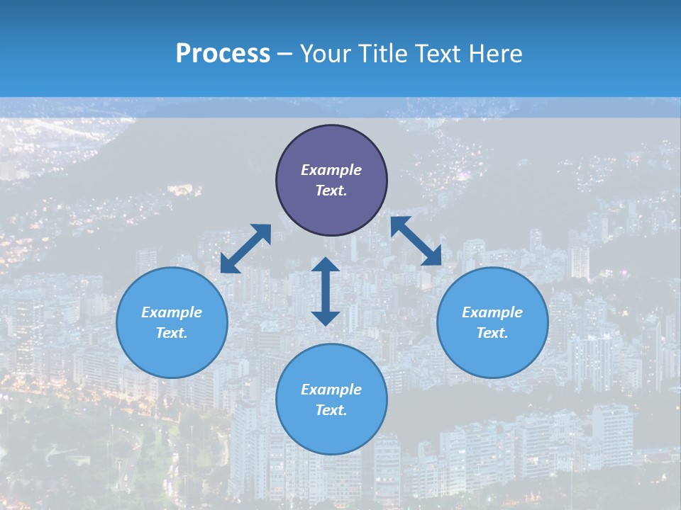 Mountain Sunset Downtown PowerPoint Template