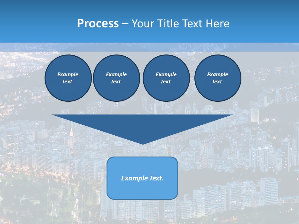Mountain Sunset Downtown PowerPoint Template