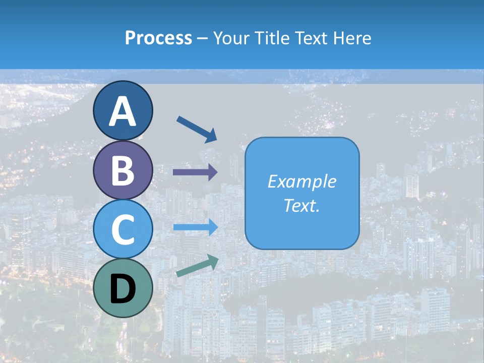 Mountain Sunset Downtown PowerPoint Template