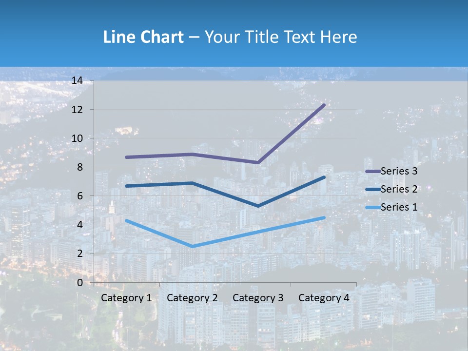 Mountain Sunset Downtown PowerPoint Template