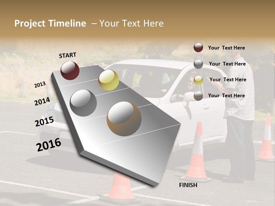 Learner Lesson Happy PowerPoint Template