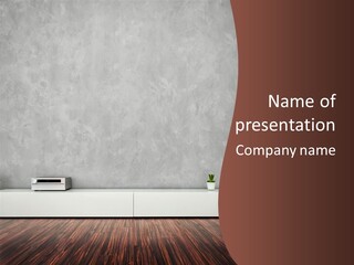 Residential Wall Minimalistic PowerPoint Template