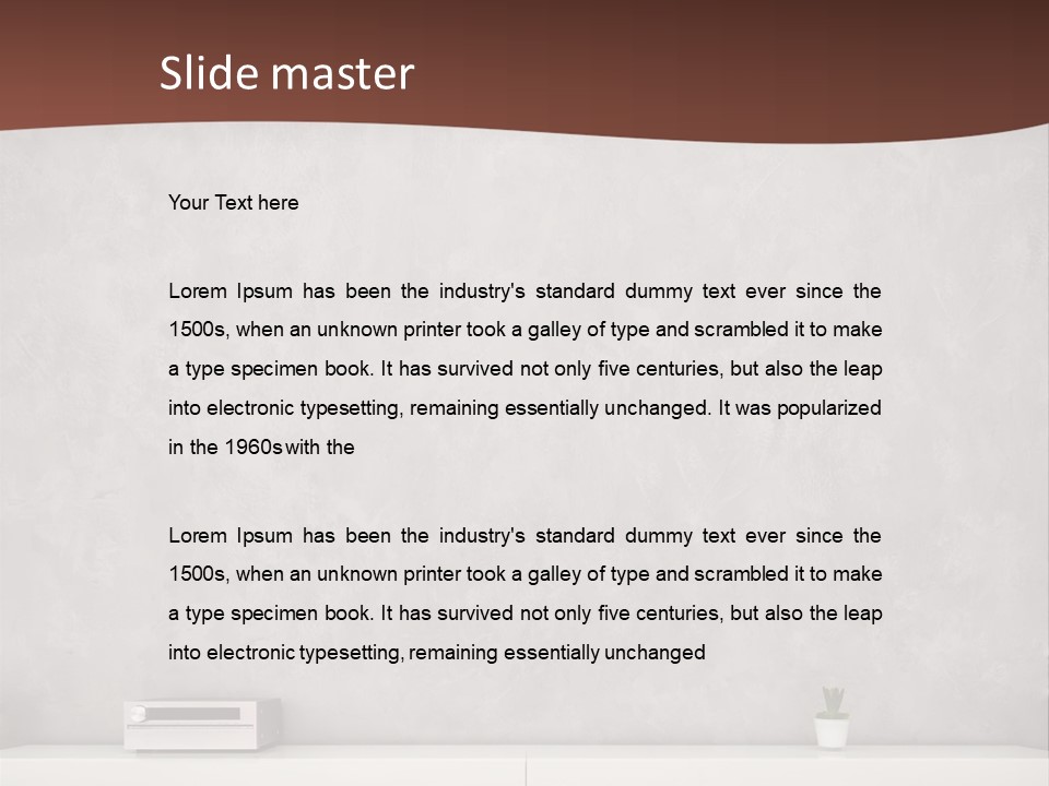 Residential Wall Minimalistic PowerPoint Template