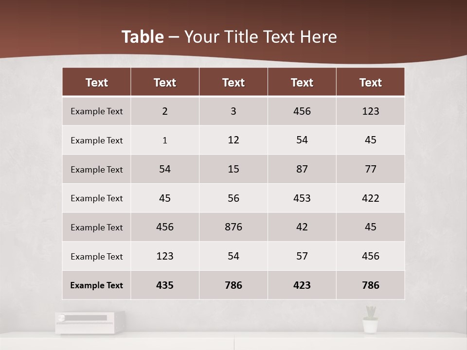 Residential Wall Minimalistic PowerPoint Template