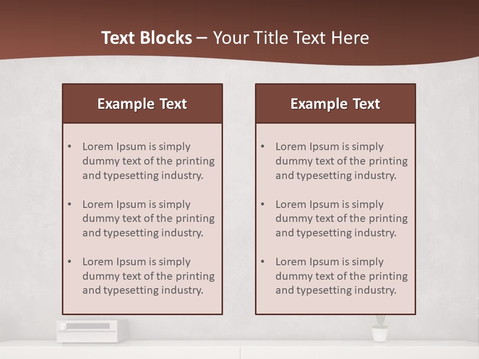 Residential Wall Minimalistic PowerPoint Template