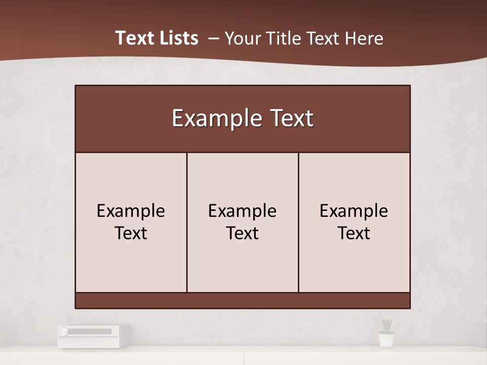 Residential Wall Minimalistic PowerPoint Template