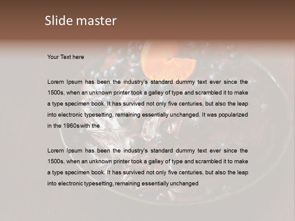 Sweet Wooden Dessert PowerPoint Template