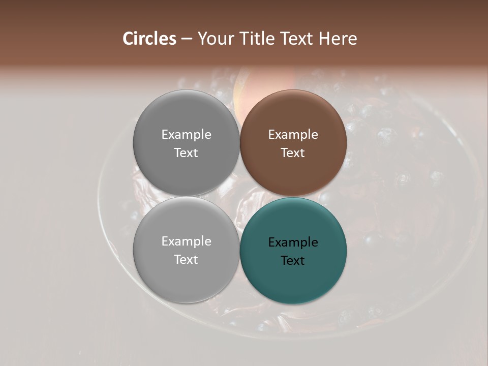 Sweet Wooden Dessert PowerPoint Template