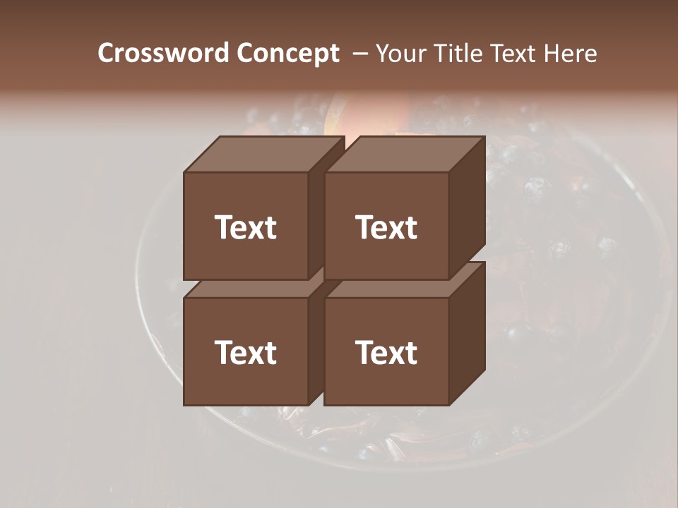 Sweet Wooden Dessert PowerPoint Template