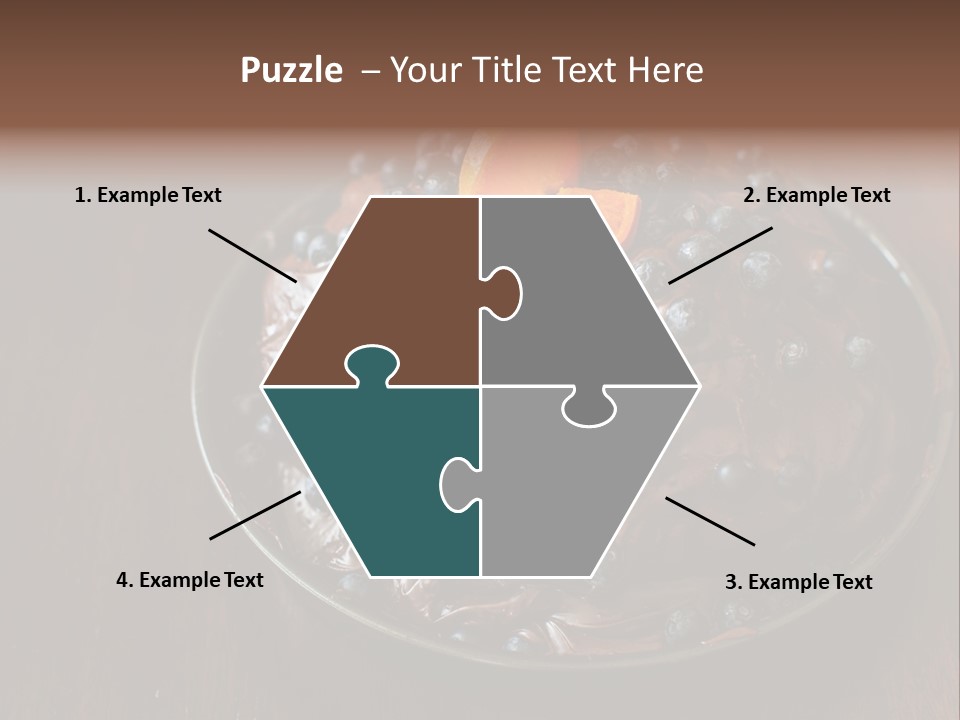 Sweet Wooden Dessert PowerPoint Template