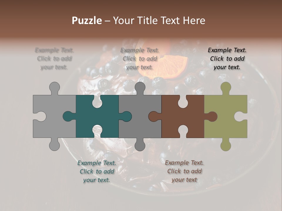 Sweet Wooden Dessert PowerPoint Template