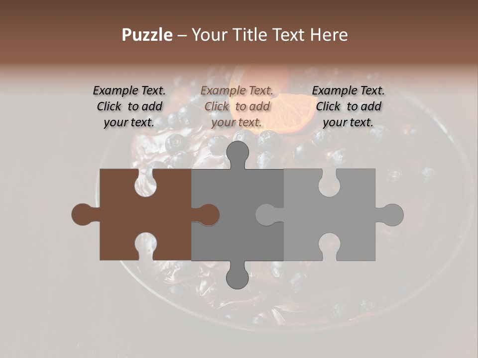 Sweet Wooden Dessert PowerPoint Template