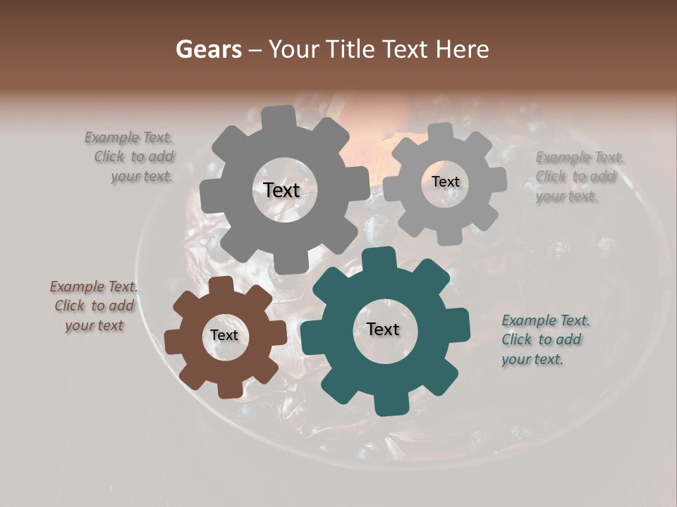 Sweet Wooden Dessert PowerPoint Template