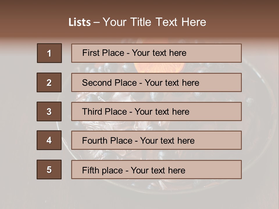 Sweet Wooden Dessert PowerPoint Template