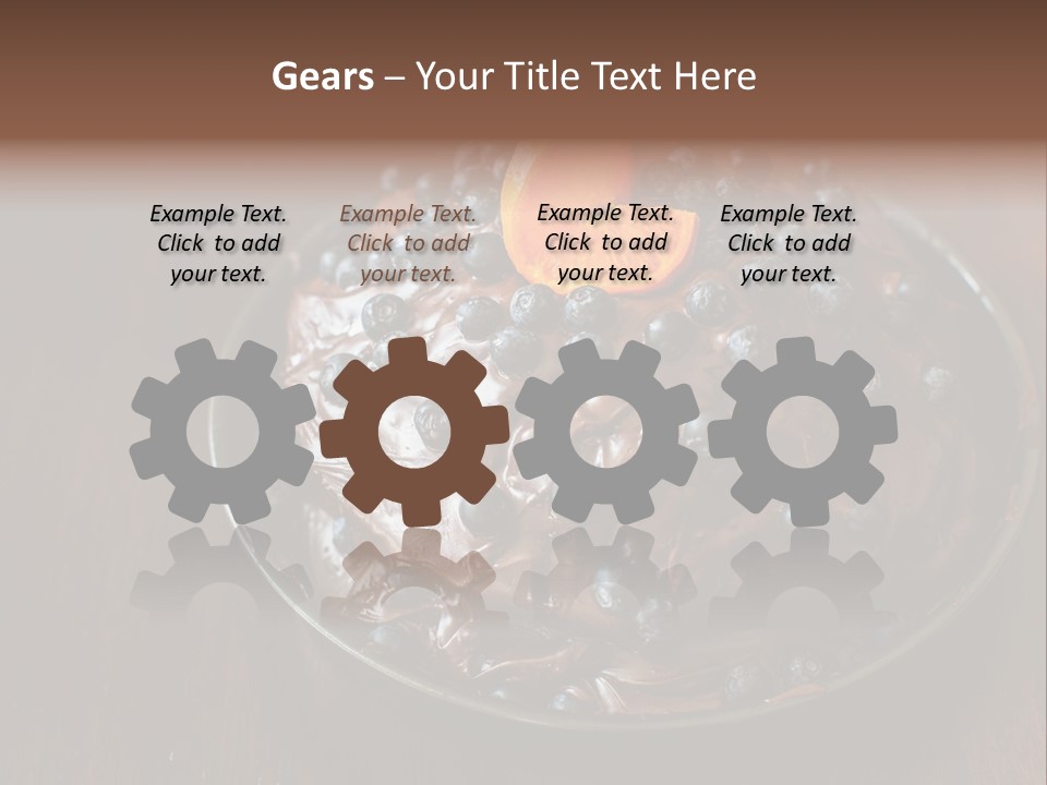 Sweet Wooden Dessert PowerPoint Template