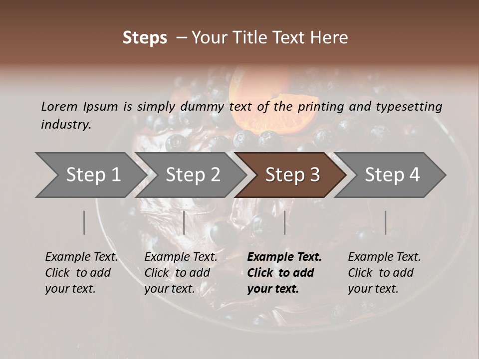 Sweet Wooden Dessert PowerPoint Template