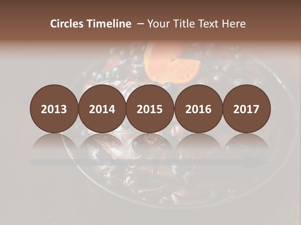 Sweet Wooden Dessert PowerPoint Template