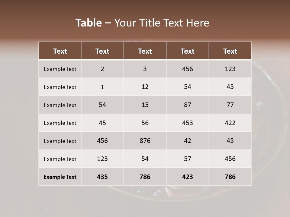 Sweet Wooden Dessert PowerPoint Template