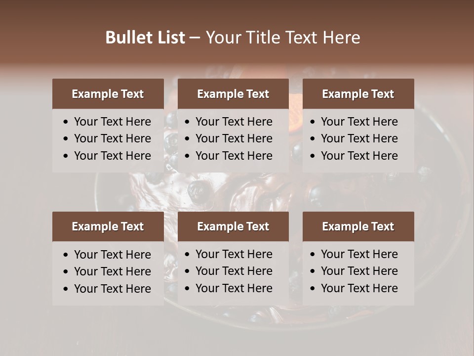 Sweet Wooden Dessert PowerPoint Template