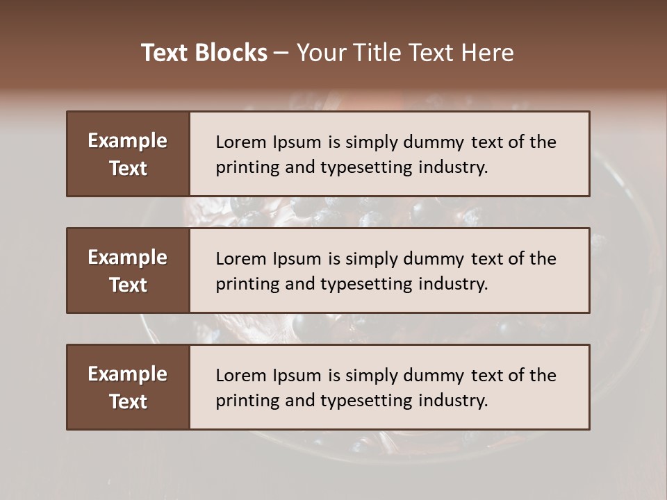 Sweet Wooden Dessert PowerPoint Template