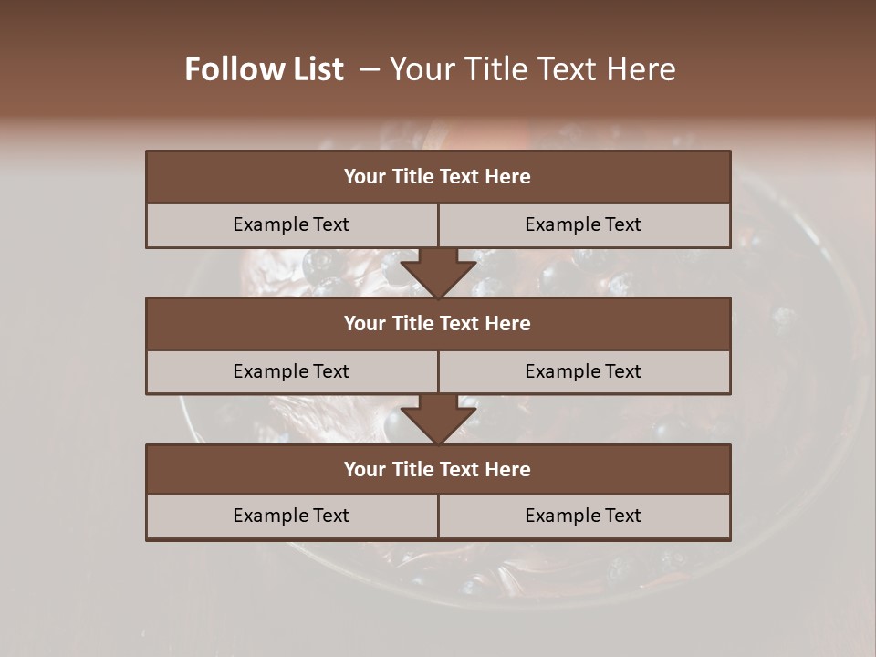 Sweet Wooden Dessert PowerPoint Template