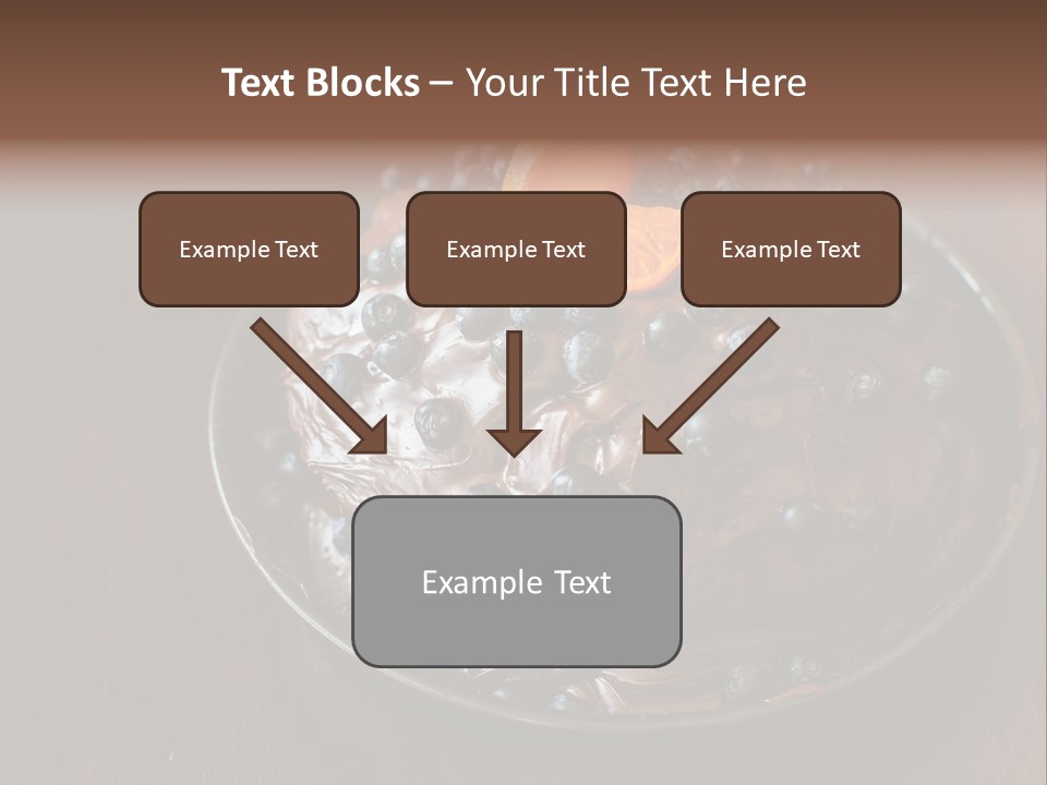 Sweet Wooden Dessert PowerPoint Template