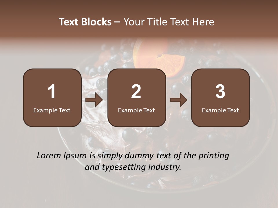 Sweet Wooden Dessert PowerPoint Template