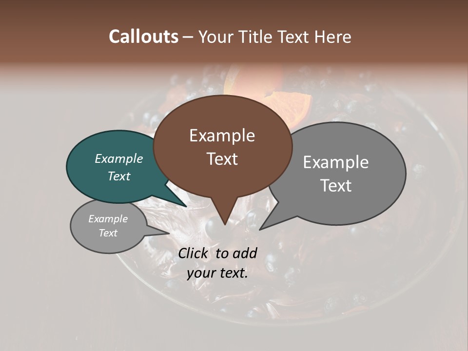 Sweet Wooden Dessert PowerPoint Template