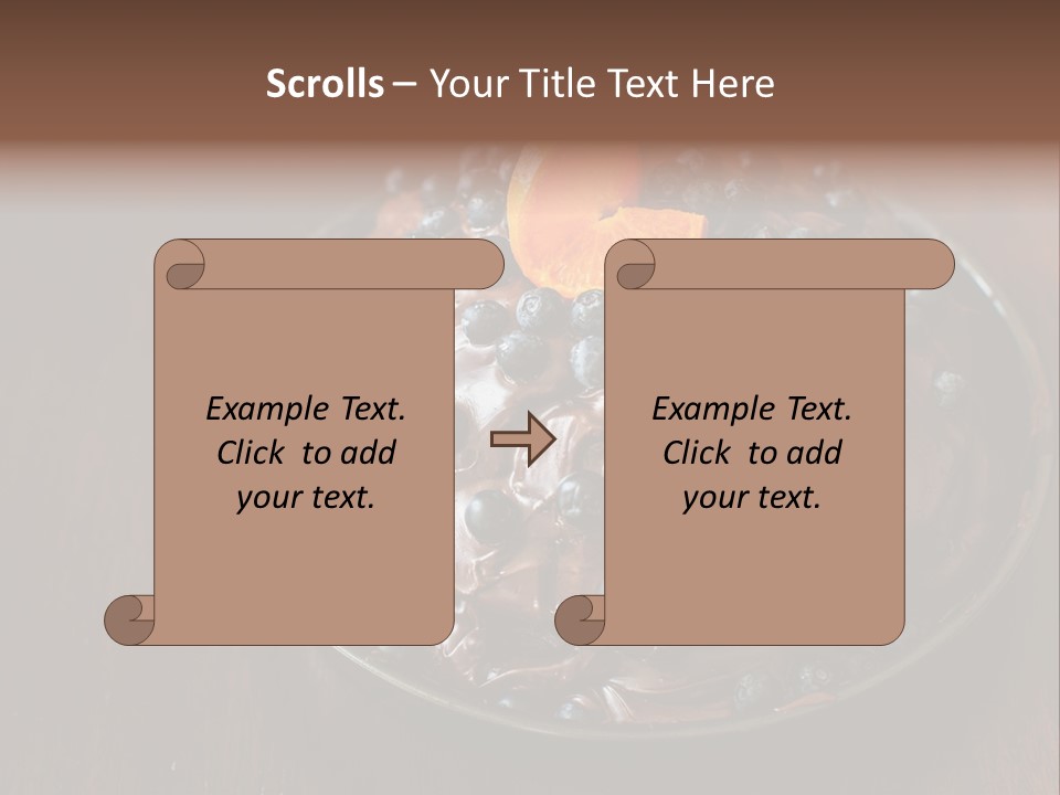 Sweet Wooden Dessert PowerPoint Template