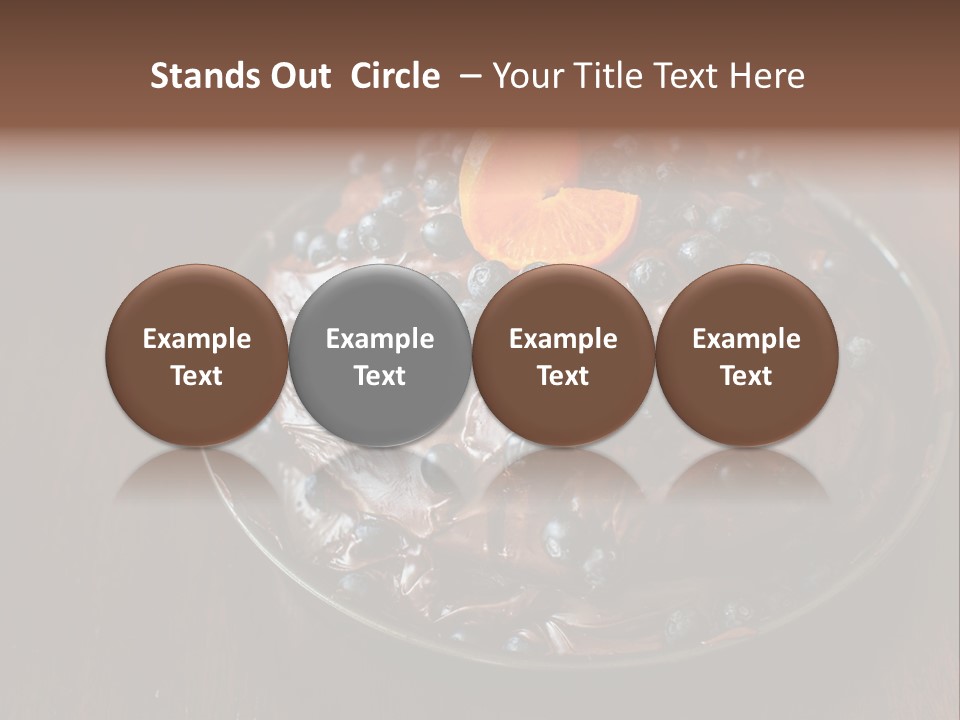 Sweet Wooden Dessert PowerPoint Template